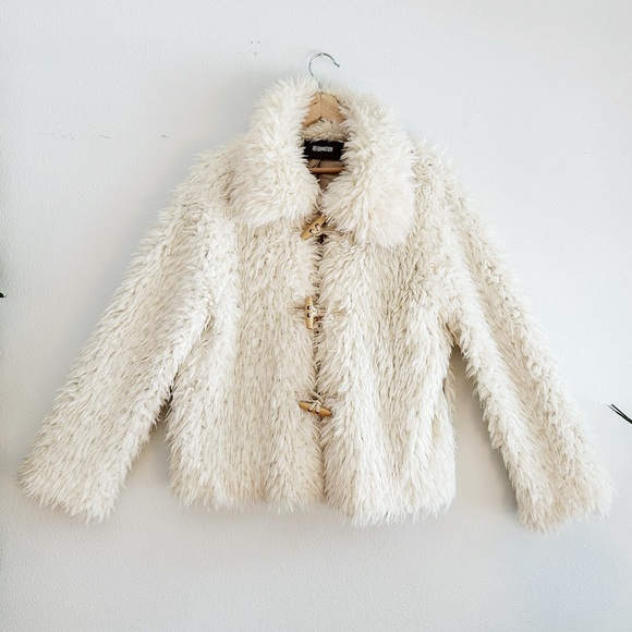 Reformation Jackets & Blazers - Reformation Teddy Faux Fur Jacket / White Fuzzy Coat